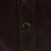 Gilet court sans bretelles en velours côtelé