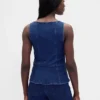 Gilet en denim à fermeture éclair