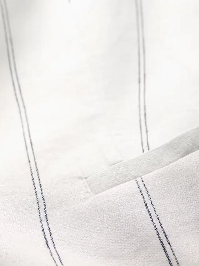 Gilet long en mélange de lin