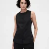 Gilet long à nouer dans le dos en mélange de lin