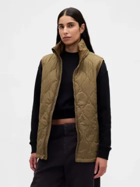 Gilet matelassé léger en tissu recyclé