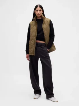 Gilet matelassé léger en tissu recyclé