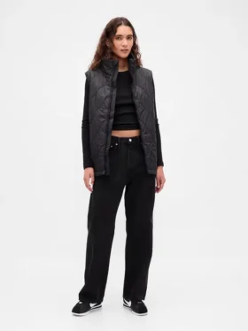 Gilet matelassé léger en tissu recyclé