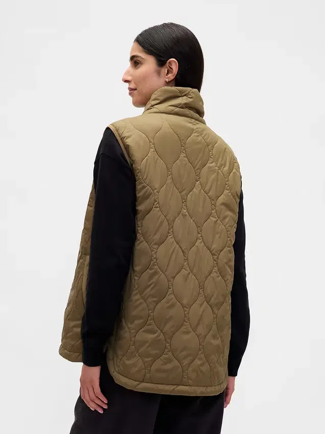 Gilet matelassé léger en tissu recyclé