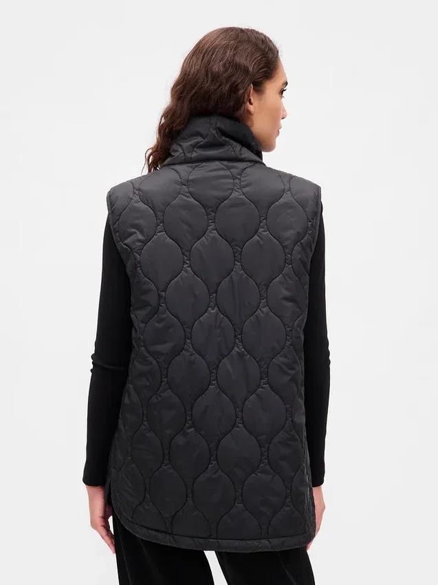 Gilet matelassé léger en tissu recyclé