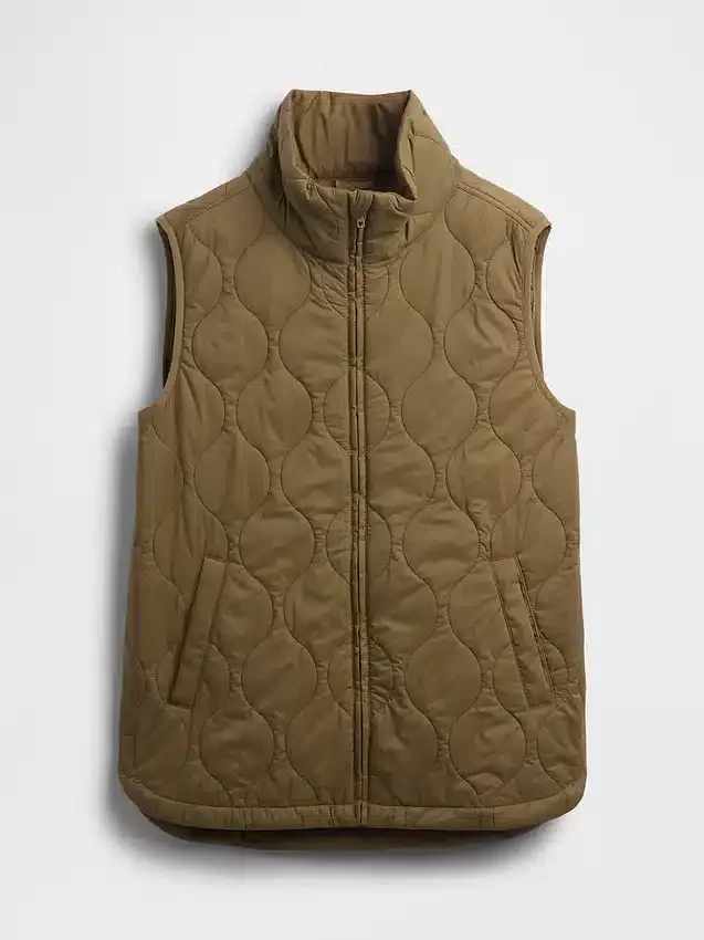 Gilet matelassé léger en tissu recyclé