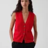 Gilet à poches 100 % coton