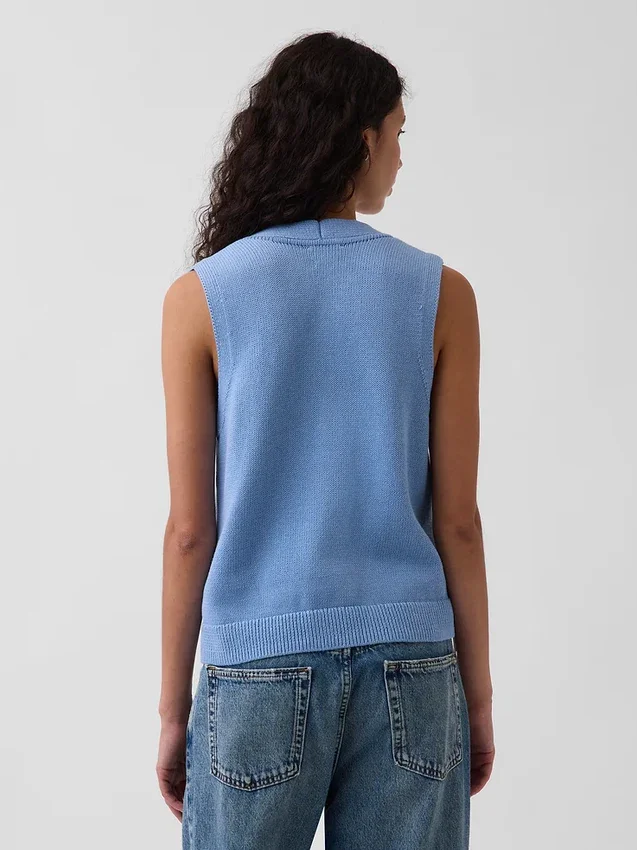 Gilet à poches 100 % coton