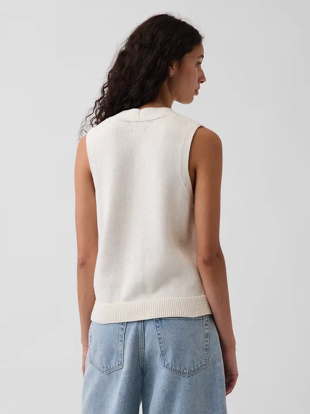 Gilet à poches 100 % coton