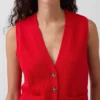 Gilet à poches 100 % coton