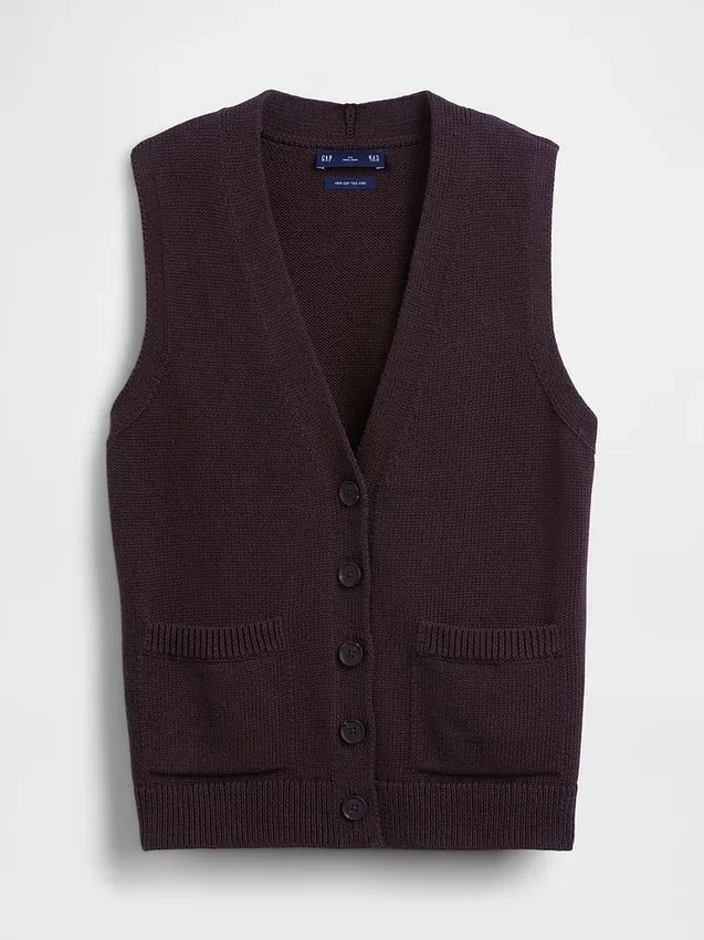 Gilet à poches 100 % coton