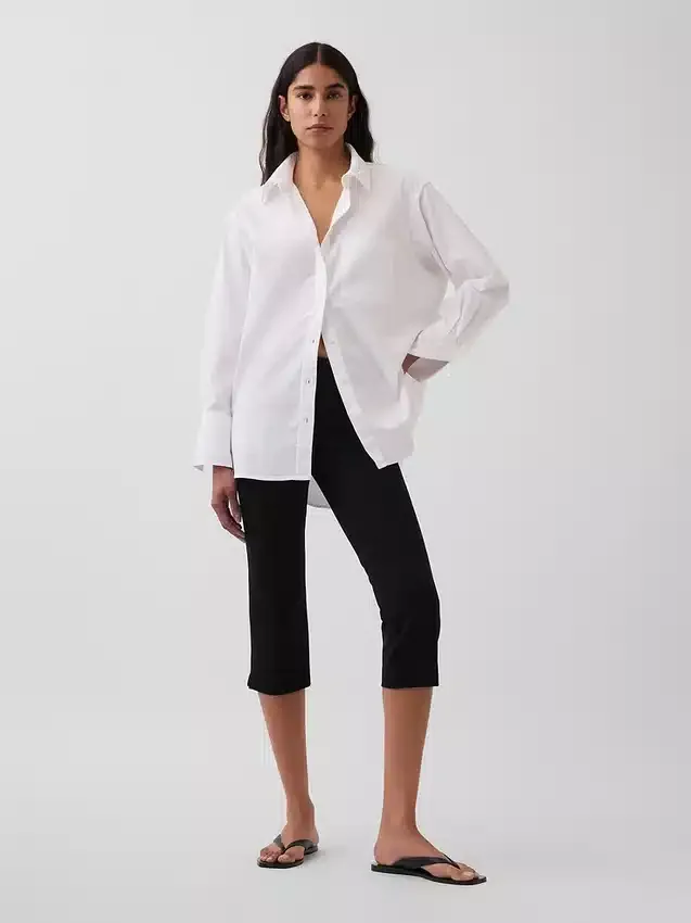 Grande chemise en coton bio Oxford