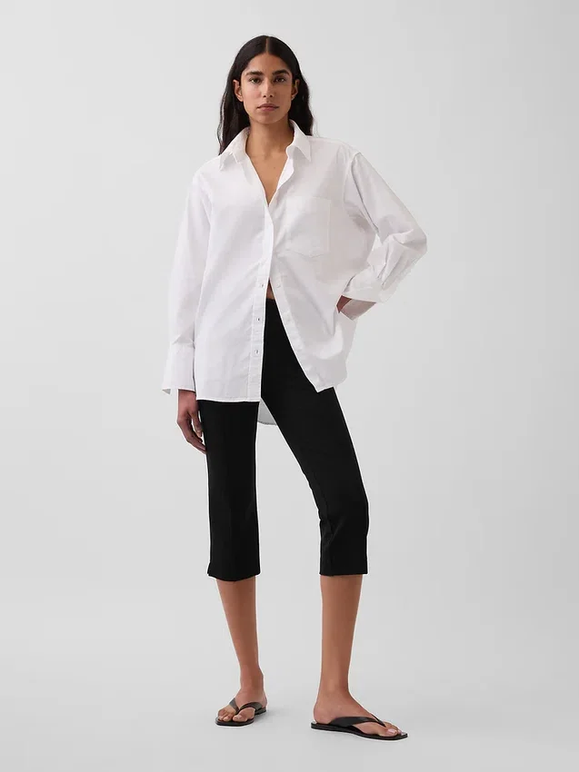 Grande chemise en coton bio Oxford