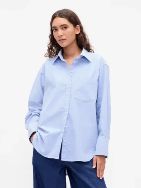 Grande chemise en coton bio Oxford