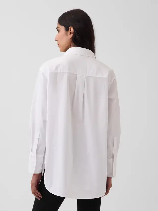 Grande chemise en coton bio Oxford