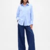Grande chemise en coton bio Oxford