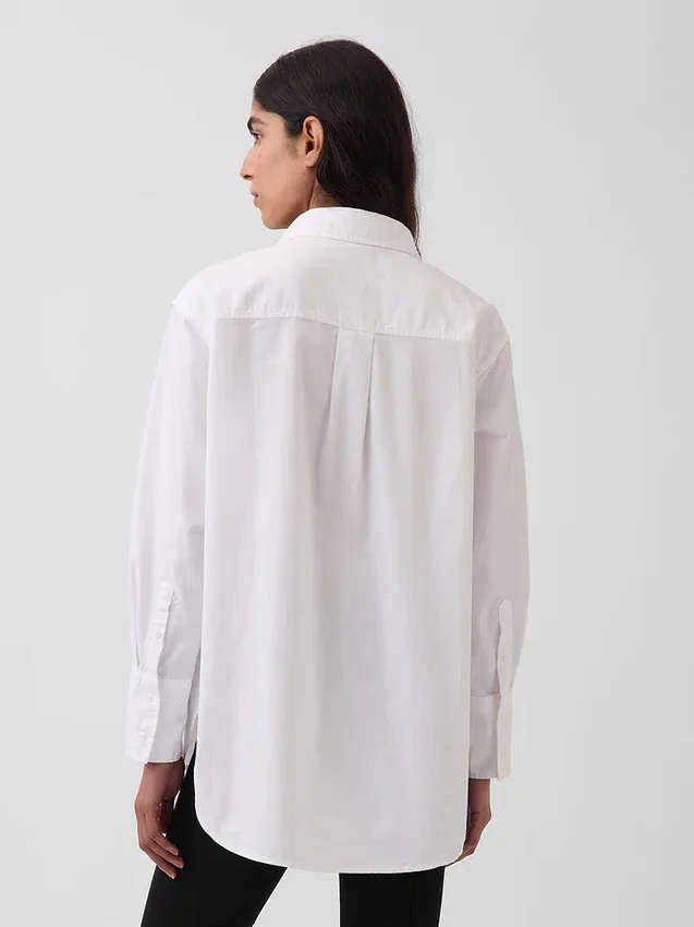 Grande chemise en coton bio Oxford