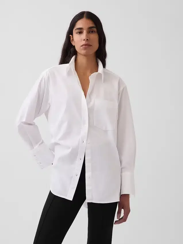 Grande chemise en coton bio Oxford