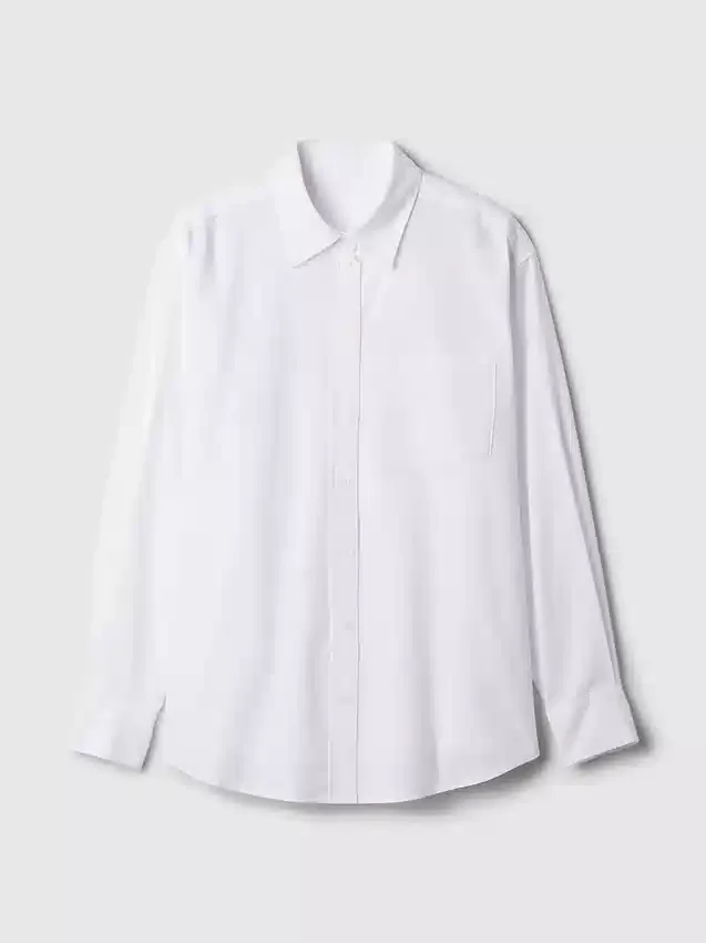 Grande chemise en coton bio Oxford