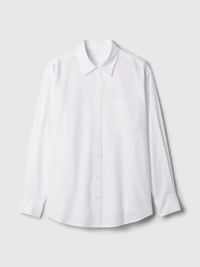 Grande chemise en coton bio Oxford