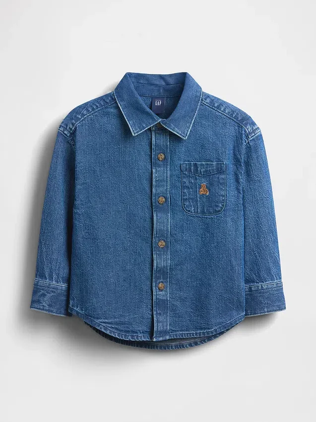 Grande chemise en denim pour Bébé & Enfant