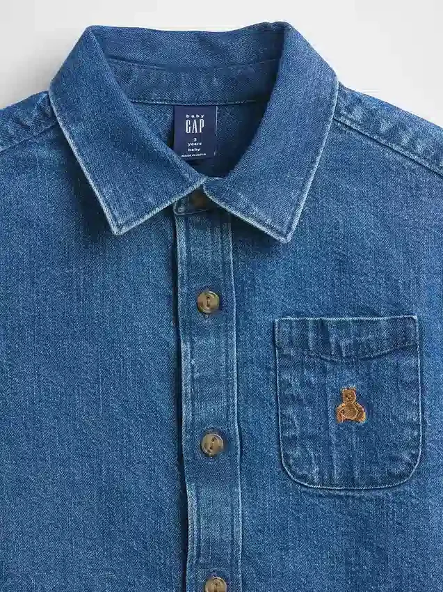 Grande chemise en denim pour Bébé & Enfant