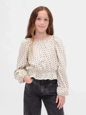 Haut à basque froissé pour enfant