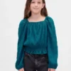 Haut à basque froissé pour enfant