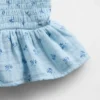 Haut à basque smocké en gaze de coton pour enfant