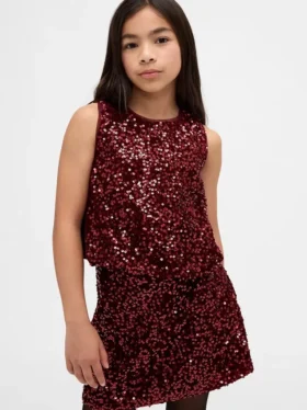 Haut bouffant à paillettes pour enfant