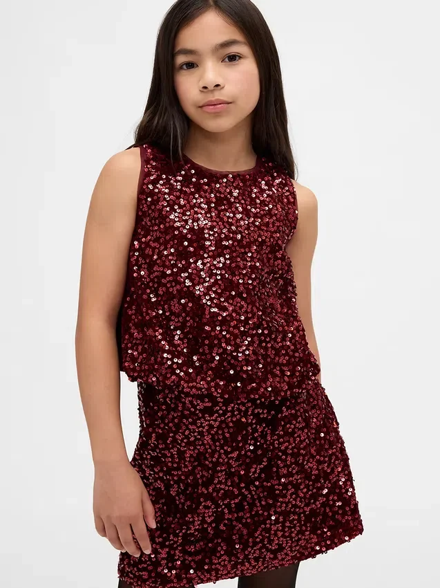 Haut bouffant à paillettes pour enfant