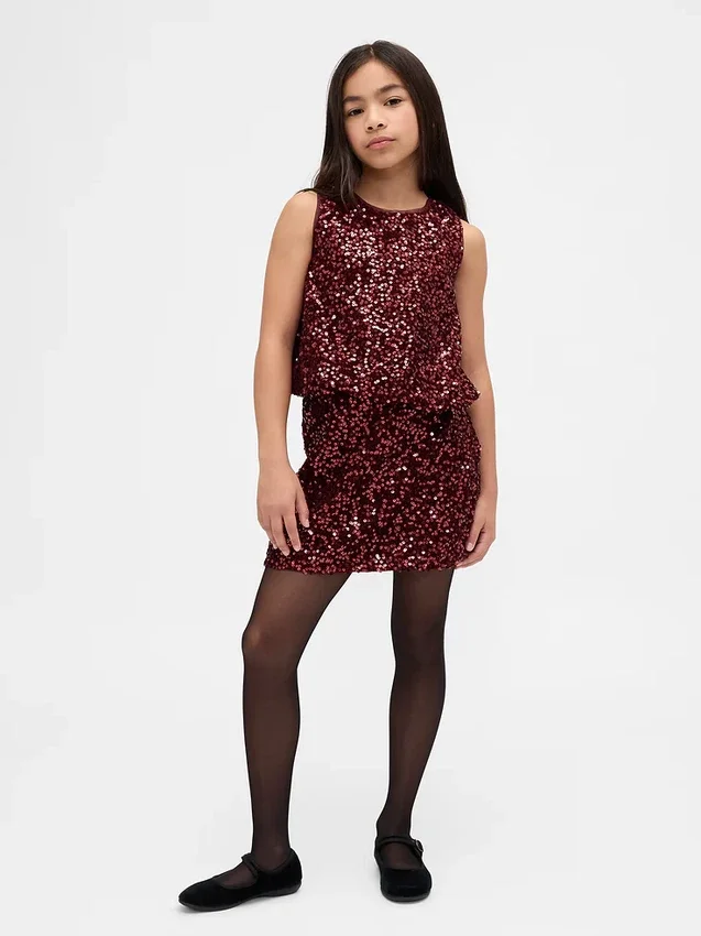 Haut bouffant à paillettes pour enfant