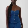 Haut corset en denim GAP × Hfr par Atelier Ndigo