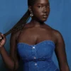 Haut corset en denim GAP × Hfr par Atelier Ndigo