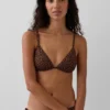 Haut de bikini triangle à ficelles