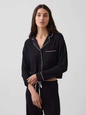 Haut de pyjama court en modal ultra-doux