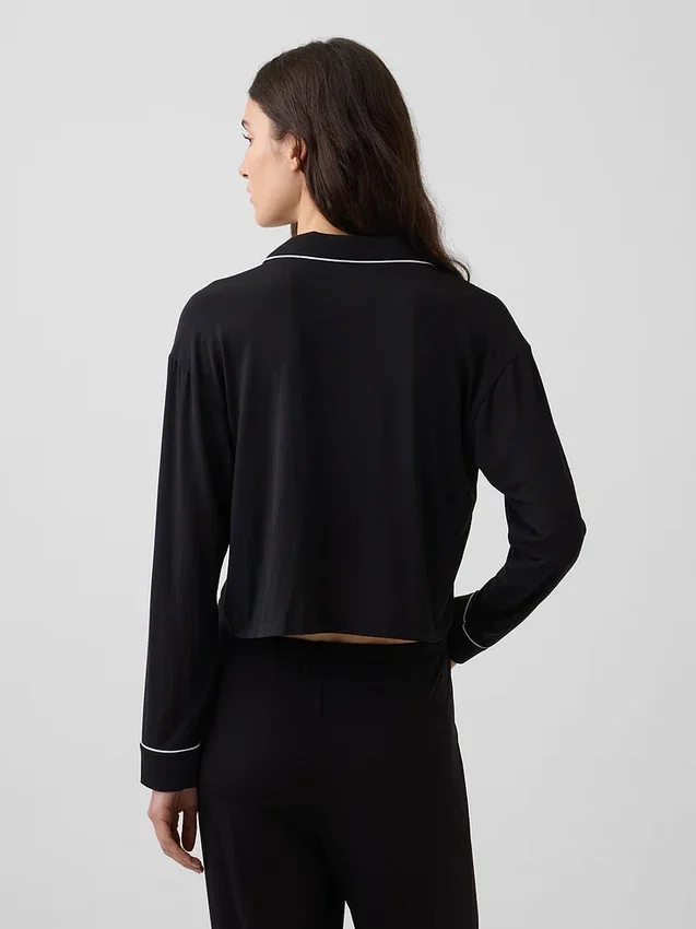 Haut de pyjama court en modal ultra-doux