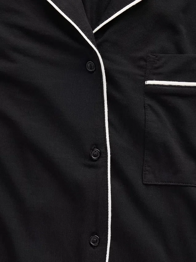 Haut de pyjama court en modal ultra-doux