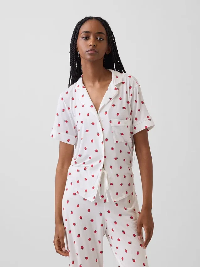 Haut de pyjama en modal ultra-doux