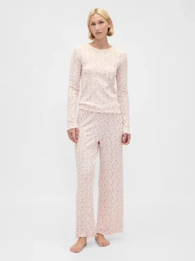 Haut de pyjama en pointelle