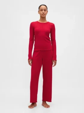 Haut de pyjama en pointelle