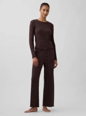 Haut de pyjama en pointelle