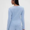 Haut de pyjama Henley en maille pointelle GAP × Summer Fridays