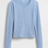 Haut de pyjama Henley en maille pointelle GAP × Summer Fridays