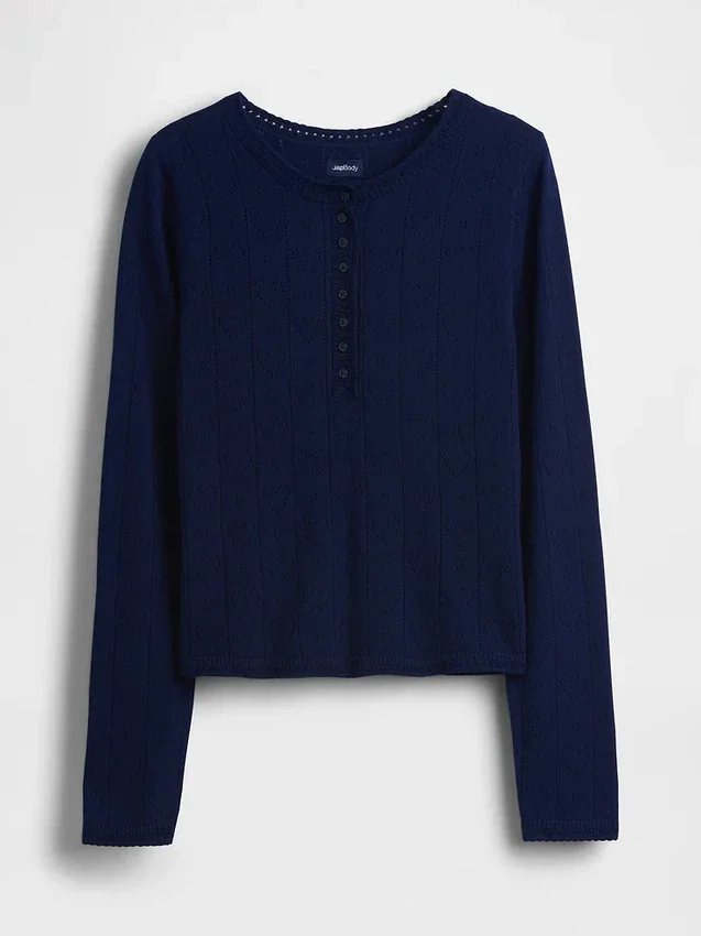 Haut de pyjama léger CashSoft en pointelle à motif cœur