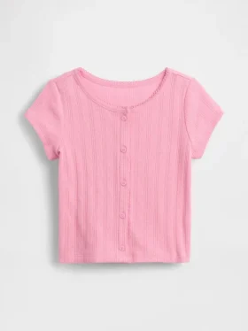 Haut en coton pointelle à côtes pour Bébé & Enfant