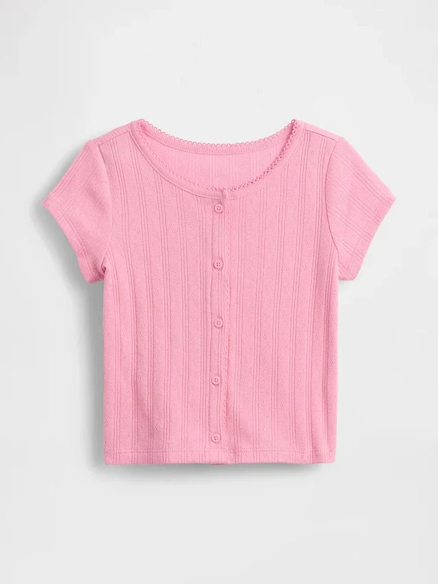 Haut en coton pointelle à côtes pour Bébé & Enfant