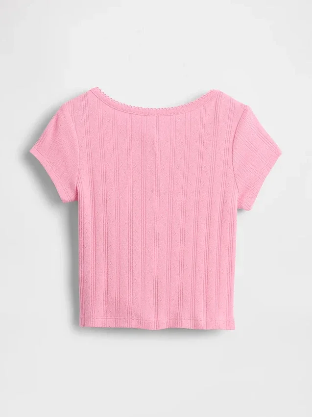 Haut en coton pointelle à côtes pour Bébé & Enfant