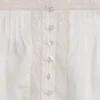 Haut à encolure carrée et bordure en dentelle