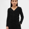 Haut froncé en maille côtelée Softspun pour enfants